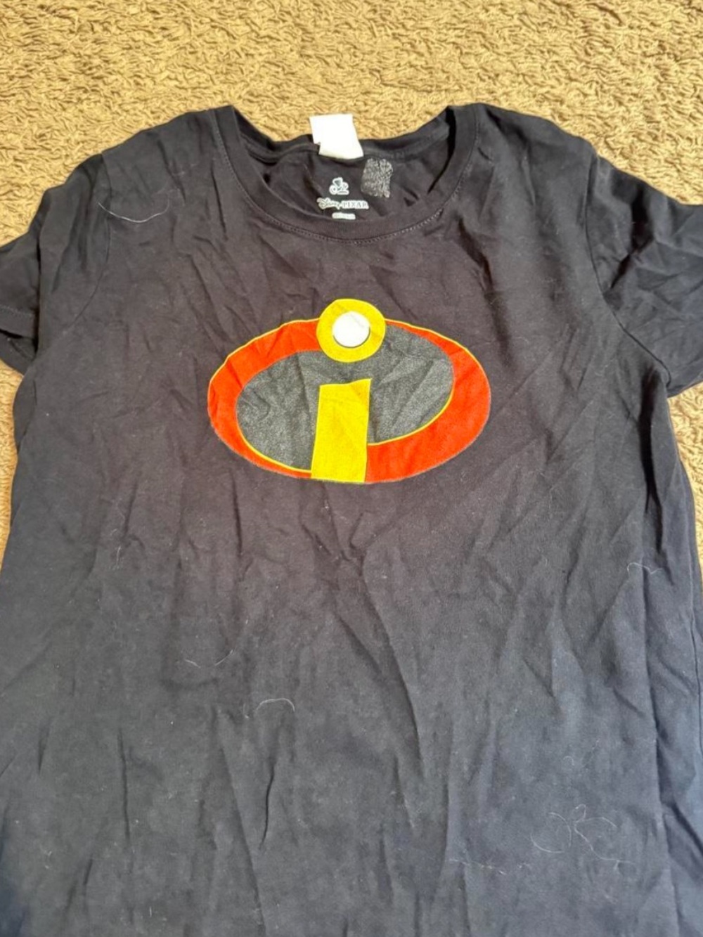 The Incredibles Logo Black Short Sleeve Tee